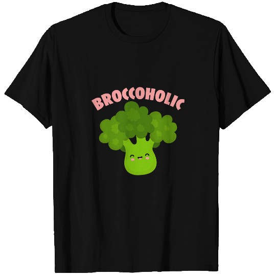 Broccoholic Broccoli Vegan Vegetable Healthy Vegetarian T-Shirts