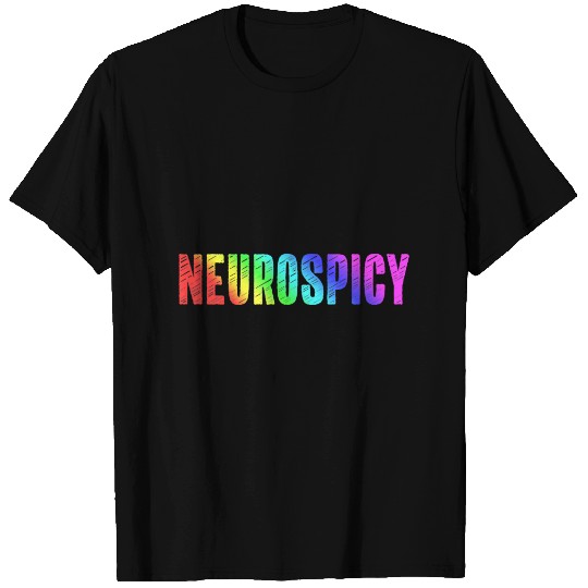 Autistic Rainbow Neurospicy Neurodivergent ADHD Autism Spectrum T-Shirts