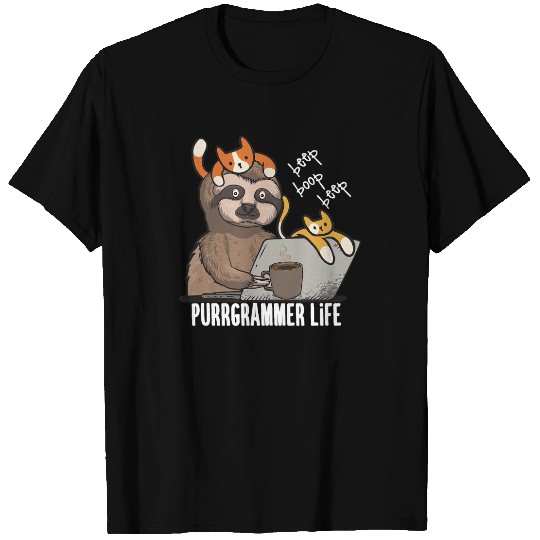 Cat Paws Programmer Computer Science Gift For Web Developer T-Shirts
