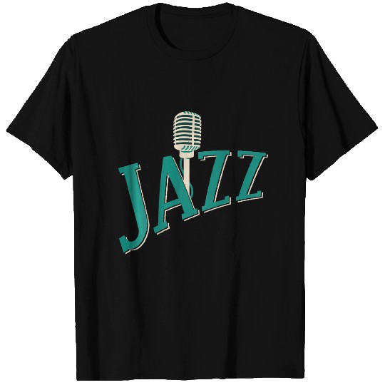 Backprint Jazz Microphone T-Shirts