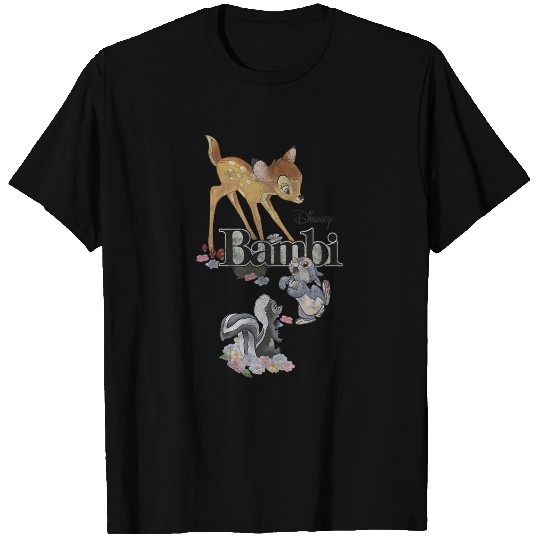 Disney Bambi Group Shot Title Logo T-Shirts