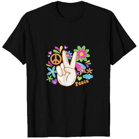 Hippie Movement Hippy Hipie Groovy Peace Bohemian Woodstock 2 T-Shirts
