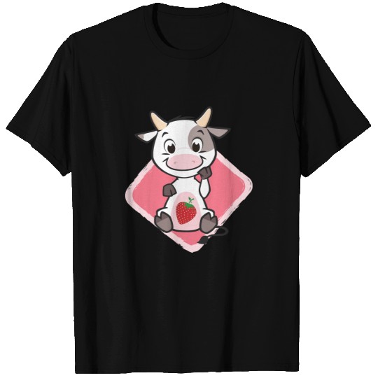 Cattle Cow Cute strawberry Cow Daisy Cattle T-Shirts