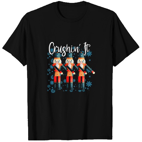 Crushin It Flossing Nutcracker Christmas Dance T-Shirts