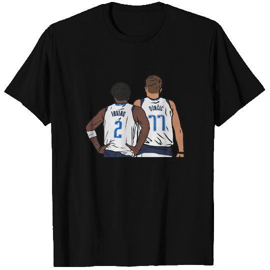 Kyrie Irving and Luka Doncic Back-To T-Shirt