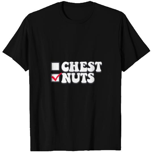 Chest Nuts Chesnuts Couples Christmas Funny Matching T-Shirts