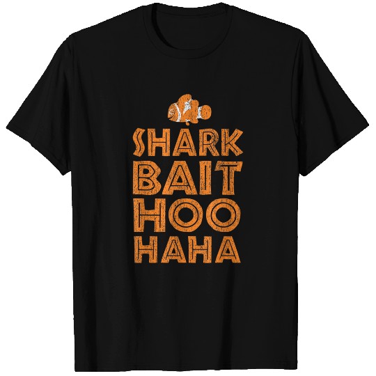 Disneyss Pixars Finding Nemo Shark Bait Hoo Haa Distressed Logo T-Shirts