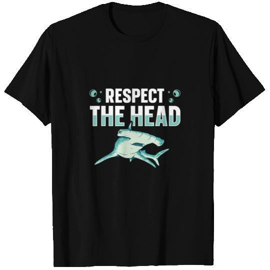 Ocean Shark Respect the head Design for a Hammerhead Shark Lover T-Shirts