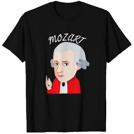Famous Music Genius Classical Music Composer Big Head Mozart T-Shirts