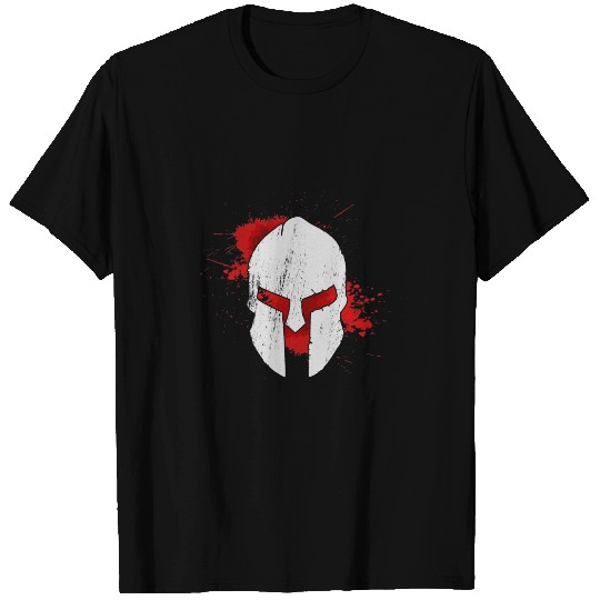 Spartan helmet sparta warrior Greece warriors T-Shirts