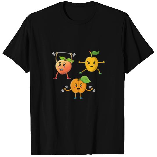 Veggie power fun apricot workout peach peach T-Shirts