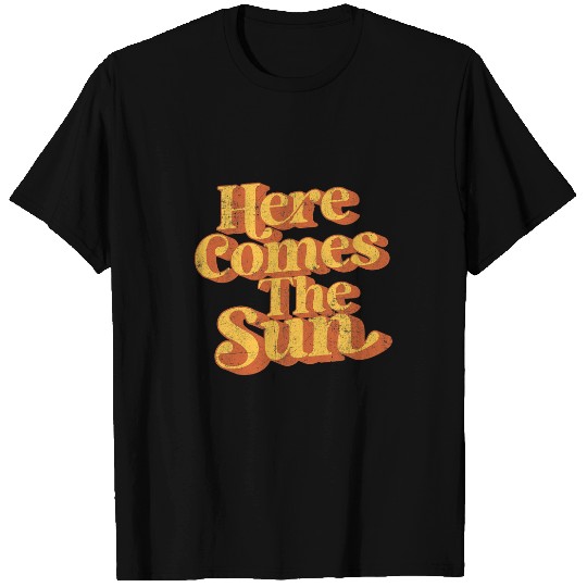vintages Here Comes The Sun Cute Retro 70s Beach Vacation T-Shirts