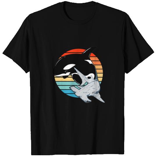 Ocean Shark Hammerhead Shark Orca vintages Sunset Shark Day T-Shirts
