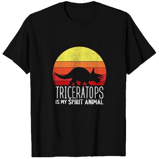 Dinosaur Dino Triceratops Is My Spirit Animal Dinosaur Lover T-Shirts