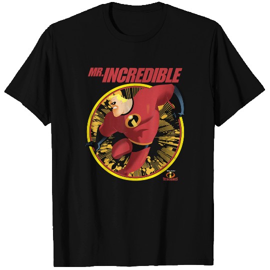 Disney The Incredibles Mr. Incredible Distressed Badge T-Shirts