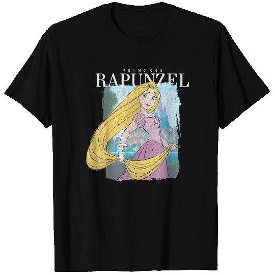 Disney Tangled Princess Rapunzel Distressed Portrait T-Shirts