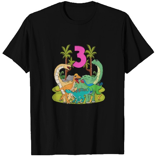 Dinosaur Dino Paradise For Ages 3 Dinosaur T-Shirts
