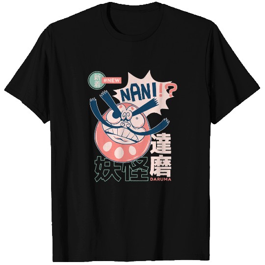 Yokai Daruma Nani Japan Holy Doll Buddhism T-Shirts