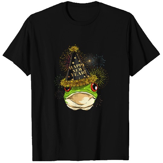 Frog Gift New Year Frog Toad New Years Eve Party Countdown Frog Lover87 T-Shirts