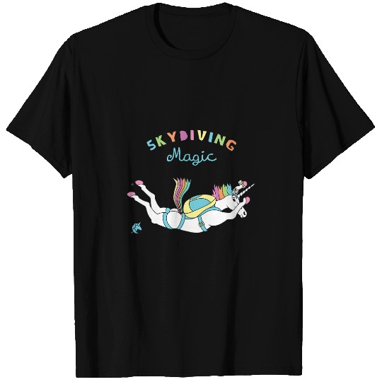 Unicorns Skydiving Magic T-Shirts