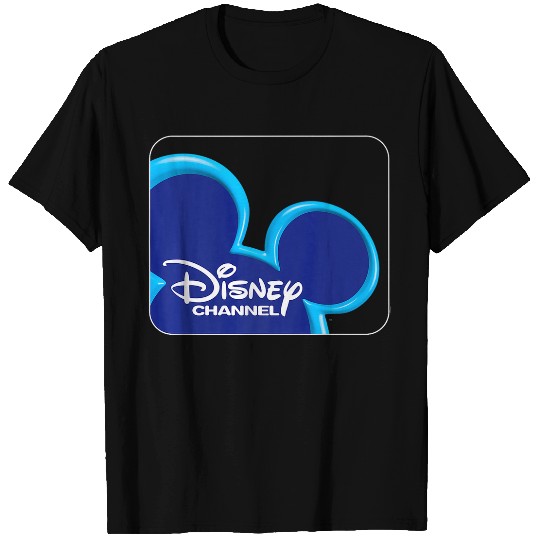 Disney Channel  Mickey Mouse Blue Retro 2000s Logo Premium T-Shirts