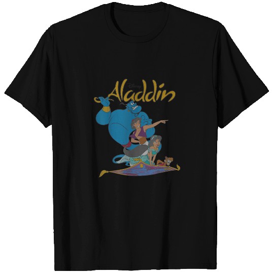 Disney Aladdin  Group Shot Logo T-Shirts