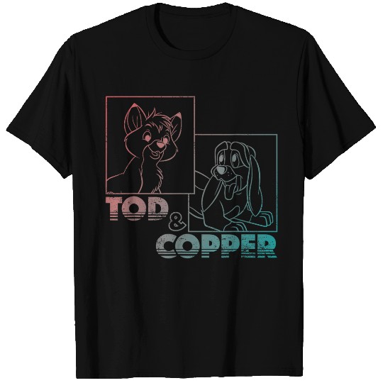 Disney The Fox and the Hound Tod & Copper Gradient T-Shirts