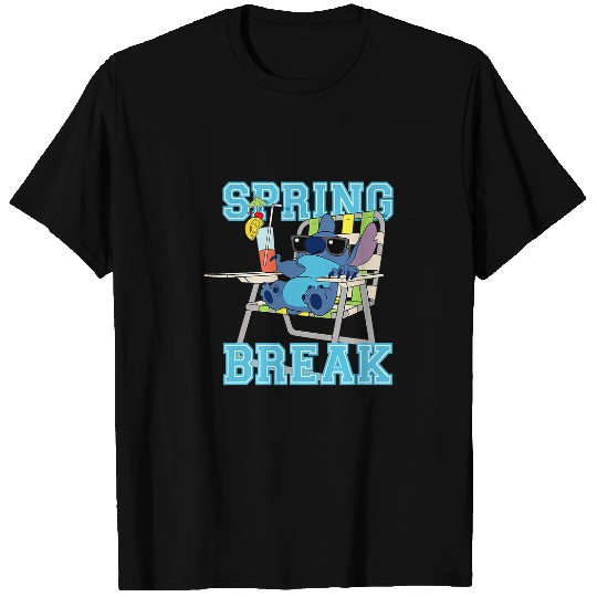 Disney Stitch Beach Chair Chill Spring Break T-Shirts