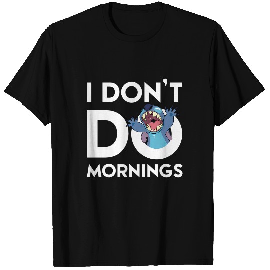 Disney Stitch Don'T Do Mornings T-Shirts