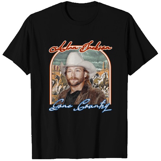 Alan Jackson Gone Country Retro Tribute - Alan Jackson - T-Shirt