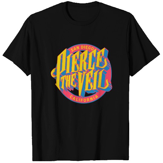 Pierce The Veil Circle California White T-Shirt