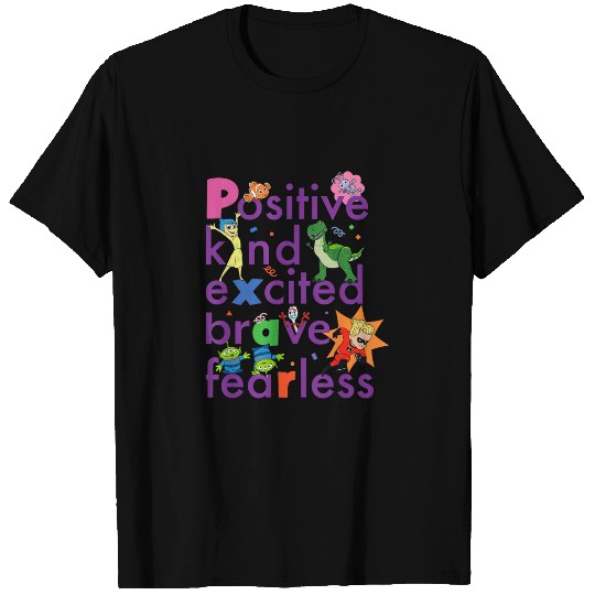 Disney PIXAR Positive Kind Excited Brave Fearles T-Shirts
