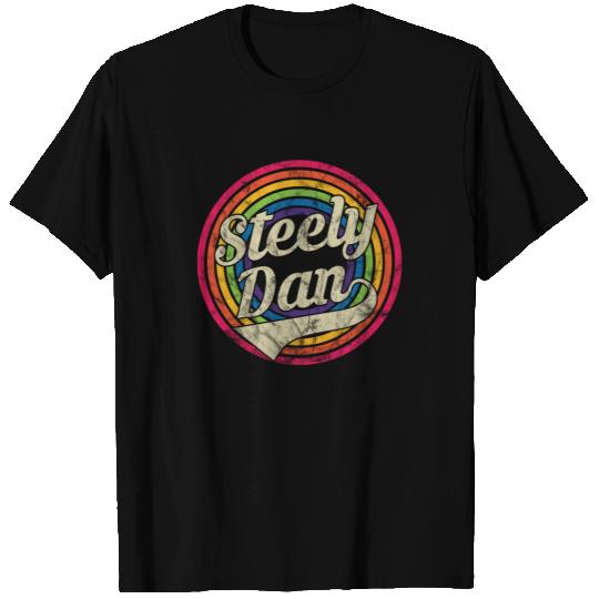 Steely Dan - Retro Rainbow Faded-Style - Steely Dan - T-Shirt