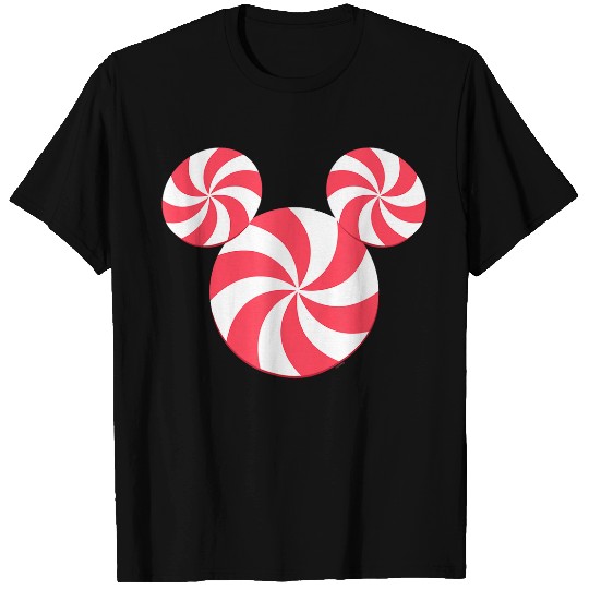 Disneyss New Mickey Icon Christmas Peppermint Candy Holiday T-Shirts