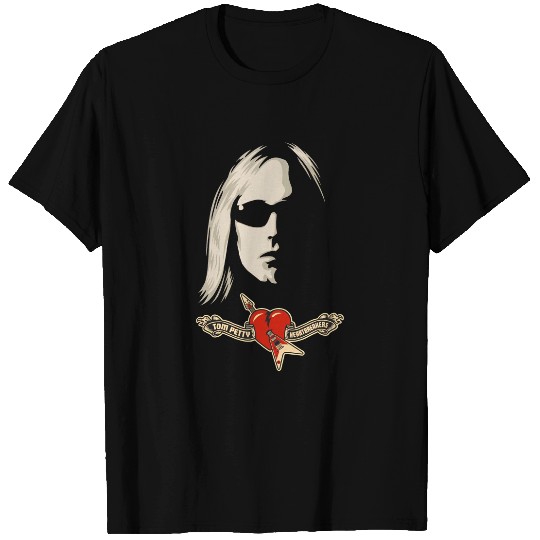 Tom Petty T Shirt - Heartbreakers Logo Face shirt