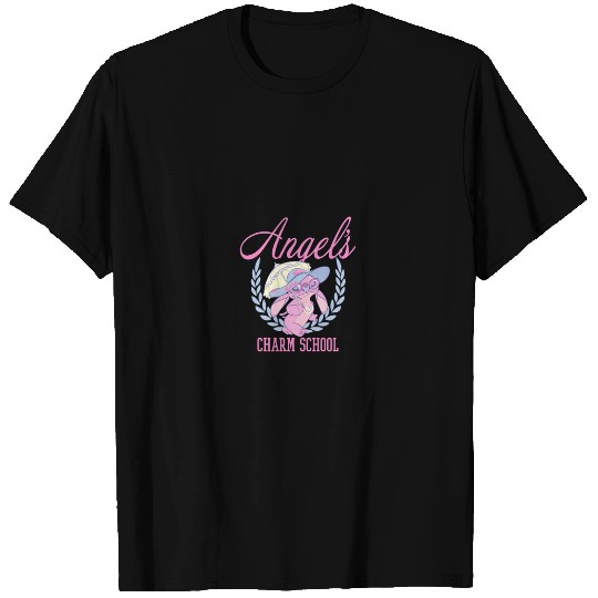 Disneyss Lilo Stitch Angel Charm School Demure College T-Shirts