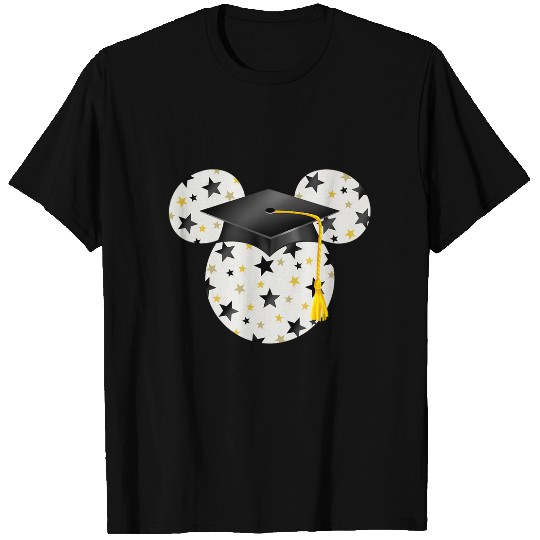Disney Mickey Head Graduation Hat Star Fill T-Shirts
