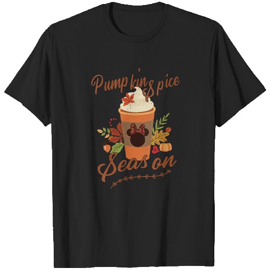 Womens Disneys Mickeys And Friends Fall Pumpkin Spice Season VNeck T-Shirts
