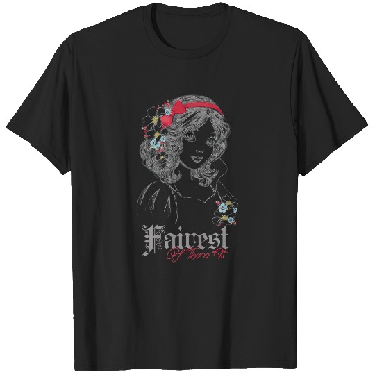 Disneyss Snow White Fairest Of Them All Modern Princess Sketch T-Shirts