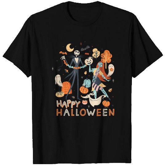 Disney The Nightmare Before Christmas Jack Sally Halloween T-Shirts