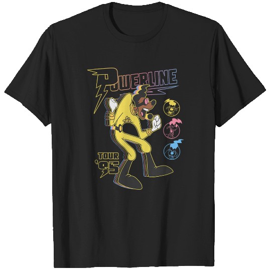Disney A Goofy Movie Powerline Tour '95 Retro Neon Poster T-Shirts