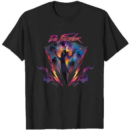 Disneys Villains Dr Facilier 90s Rock Band Neon T-Shirts