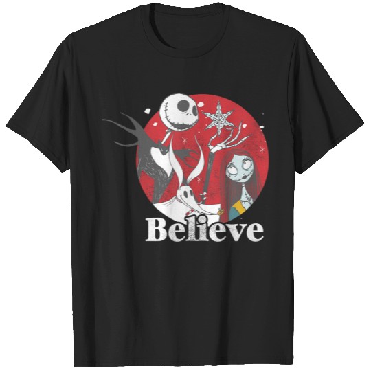 Disneyss The Nightmare Before Christmas Believe Family shots T-Shirts