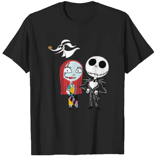 Disneyss Nightmare Before Christmas Dark Jack Sally T-Shirts