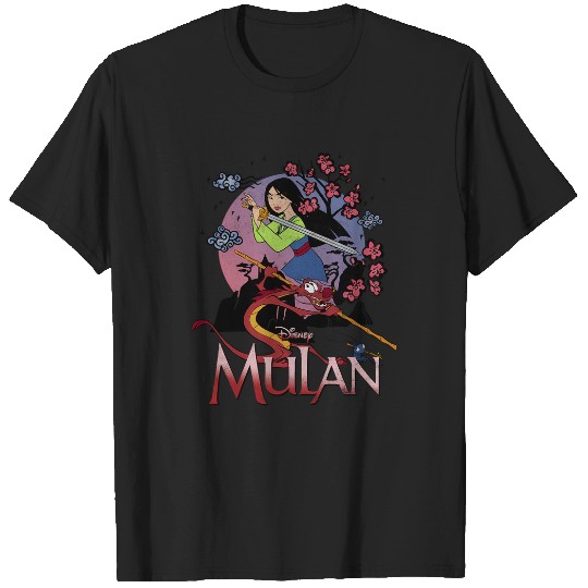 Disney Mulan And Mushu Collage Portrait Logo T-Shirts