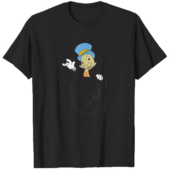 Disney Pinocchio Jiminy Cricket Faux Pocket T-Shirts