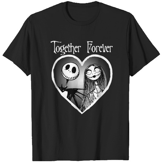 Disneyss Jack Skellington Together Forever Short Sleeve T-Shirts