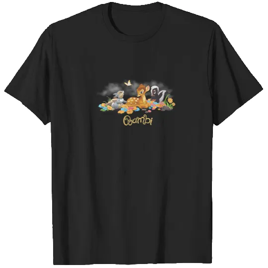 Disney Bambi Thumper Flower Butterfly Poster T-Shirts