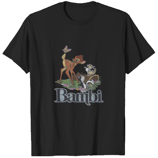 Disney Bambi  Group Floral Poster T-Shirts