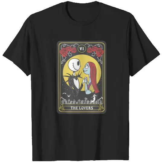 Disneyss The Nightmare Before Christmas Jack Sally Lovers T-Shirts